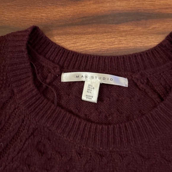 MAX STUDIO Wool Blend Sweater size Large - Picture 3 of 7